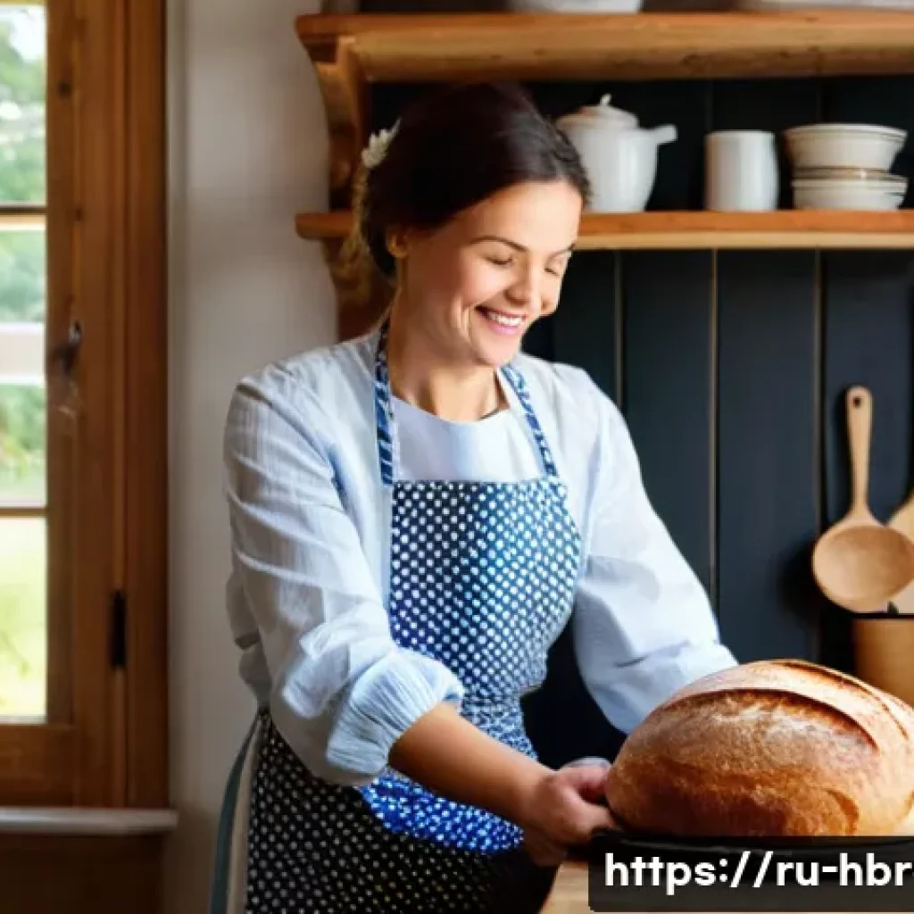 홈메이드 효모 배양법 - **Prompt 1: "The Joy of Homemade Sourdough in a Russian Kitchen"**
A warmly lit, rustic kitchen ...