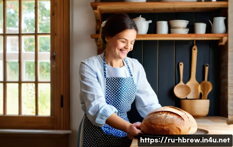홈메이드 효모 배양법 - **Prompt 1: "The Joy of Homemade Sourdough in a Russian Kitchen"**
    A warmly lit, rustic kitchen ...